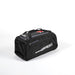 A Black/Grey Gray Nicolls Team 250 Wheelie Bag 2026 cricket kit bag with zippered compartments, carrying straps, and a white brand logo on the side, displayed on a plain white background.