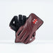 The Gray Nicolls Classic Players Edition WK Gloves 2026, in maroon, are displayed upright against a plain white background, featuring premium leather and octopus grip padding with a red rectangular wrist logo.