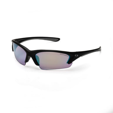 The Sunwise Equinox Black Golf Lens sunglasses by Sunwise feature a semi-rimless, lightweight frame and mirrored, tinted lenses for modern style and eye protection—perfect for the course.