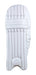 The Hunts County Evolution Batting Pads by Hunts County feature reinforced vertical padding, stitched sections, and a rounded knee area, with high-density foam and lightweight PU for comfort and safety.