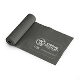 The Fitness Mad Latex Free Resistance Bands by Fitness Mad are gray polyisoprene bands with strong resistance and certification symbols—ideal for full body workouts and perfect for those seeking latex free options.