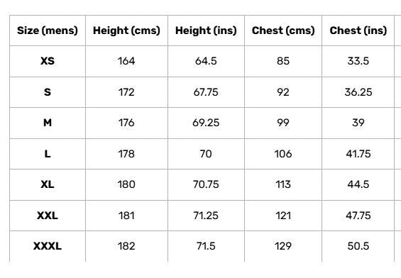A table displays Gray Nicolls Matrix Cricket Shirt 12 Pack with Logo sizes (XS–XXXL), showing progressive height and chest measurements in cm and inches for each size. These cricket shirts are from the Gray Nicolls brand.