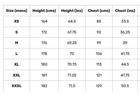 A table displays Gray Nicolls Matrix Cricket Shirt 12 Pack with Logo sizes (XS–XXXL), showing progressive height and chest measurements in cm and inches for each size. These cricket shirts are from the Gray Nicolls brand.