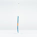 The Grays JB 7+ Junior Hockey Stick 2026, in blue and white, featuring advanced Graphene for improved drag-flicking control, stands upright on a plain white surface against a light gray background.
