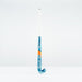 The Grays JB 6 Junior Hockey Stick 2026, in blue, white, and orange, designed for drag-flicking, stands upright against a plain white background.