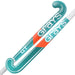 Two teal and white field hockey sticks with orange accents are shown, featuring the brand name Grays in large letters and the model GT 8 Senior Hockey Stick 2026.