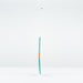 The Grays GT 8 Senior Hockey Stick 2026 by Grays features a white grip, teal shaft, orange accent, and aluminised-carbon construction for all-round performance and high power, shown standing upright against a plain white background.