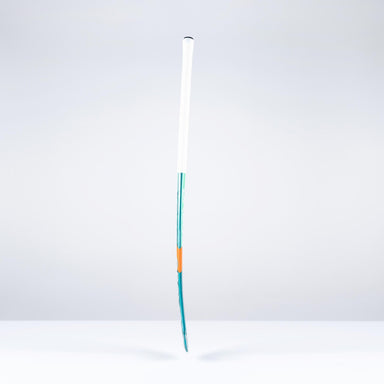 The Grays DB2Xi Dynabow Indoor Senior Hockey Stick 2026 stands upright against a plain white background, showcasing its modern design and Dynabow blade for impressive all-round performance.