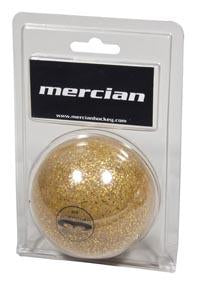 Mercian Glitter Ball : packaged gold ball