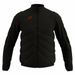 The Grays GTS Performance Full Zip Jacket is a black, quilted, water-repellent jacket by Grays with long sleeves and a small orange square logo on the left chest, shown against a white background.