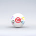 The Grays Novelty Hockey Ball 2026 features a white design with three-star construction, a red central logo, and colorful heart graphics—an eye-catching choice for any hockey player.