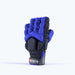The Grays Apex Touch Hockey Glove, by Grays, is a blue padded sports glove with protective segments and EVA foam construction, shown upright with the palm facing backward against a plain light background.