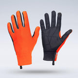The Grays Therma Full Hockey Gloves by Grays are full-finger gloves in red, shown front and back. Both have fitted wrists, lightweight construction, and a textured grip pattern for all-weather use.
