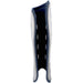 A close-up of the Grays G600 Hockey Shinguard by Grays highlights its contoured shape, lightweight polymer shell, and ventilation holes, all engineered for superior impact protection during hockey games.