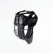 The Grays Elite Facemask by Grays is a black field hockey face guard with padded sections, adjustable nylon straps, and an impact absorption grille, designed for protection during sports, shown on a plain white background.