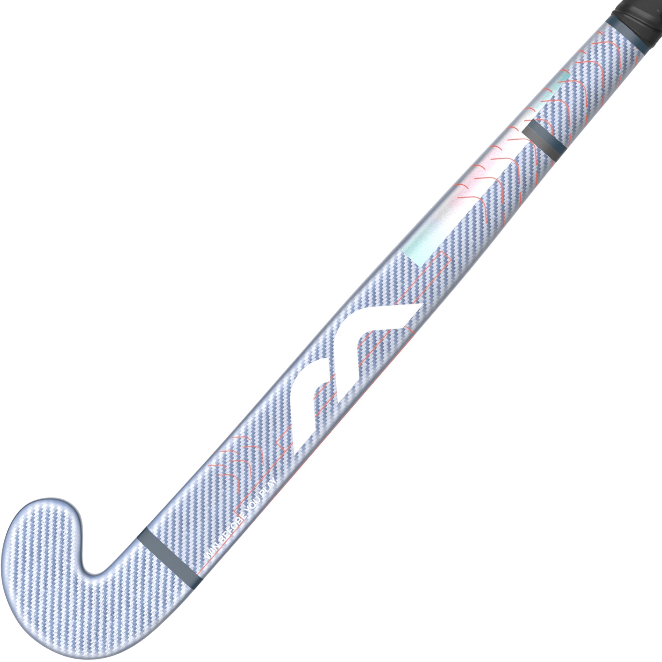 HSEVCKF3525ULT Hockey Stick EVOLUTION CKF35 UltimateV2_Orange_Flat Front and Front HALF