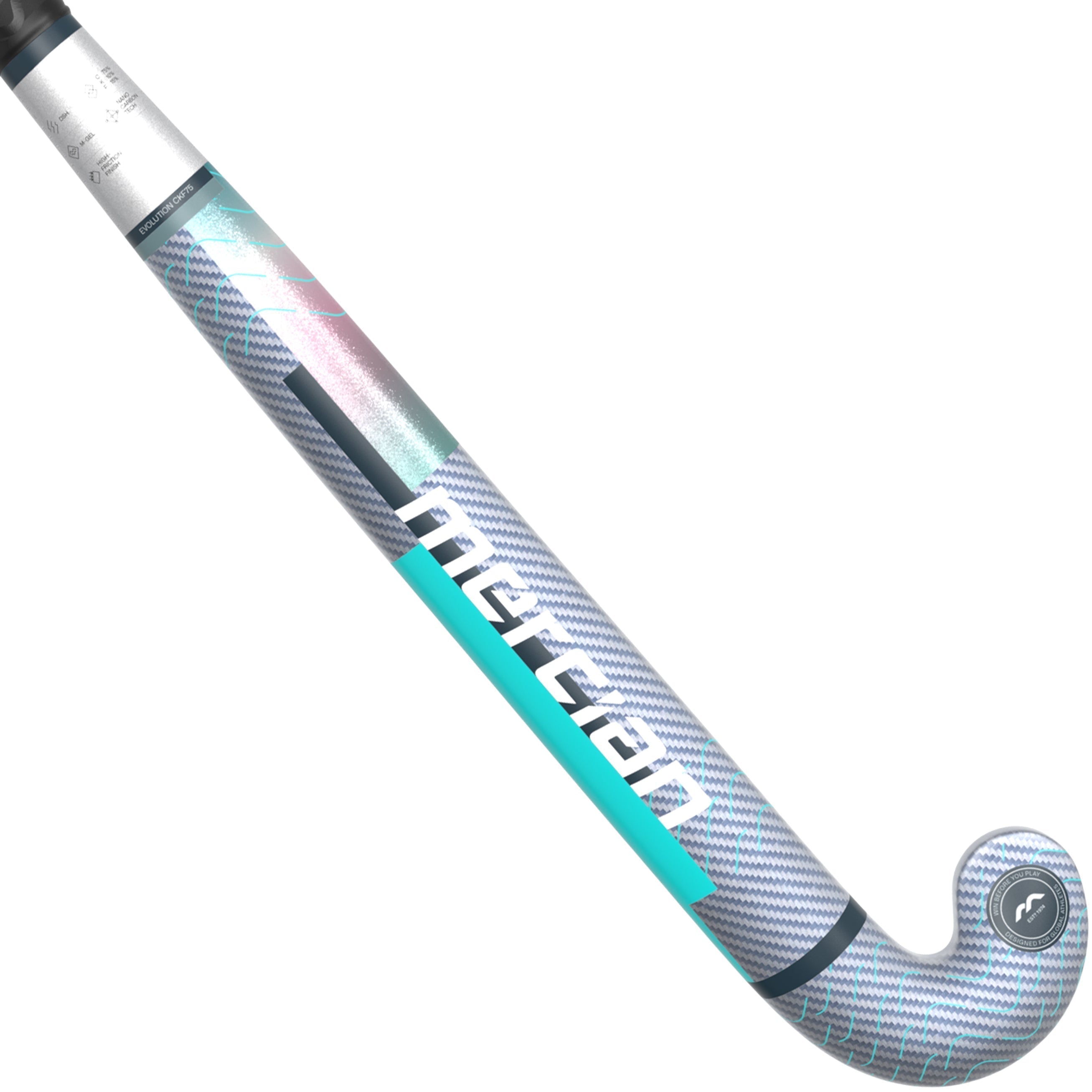 HSEVCKF7525DSH Hockey Stick EVOLUTIONCKF75_DSH_Teal_Flat Front_2