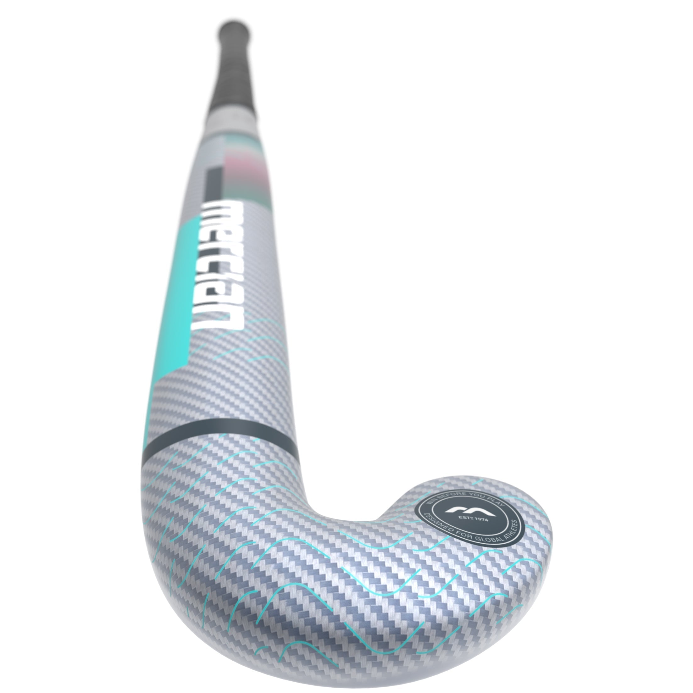 HSEVCKF7525DSH Hockey Stick EVOLUTIONCKF75_DSH_Teal_Full Length Rear Head to Handle