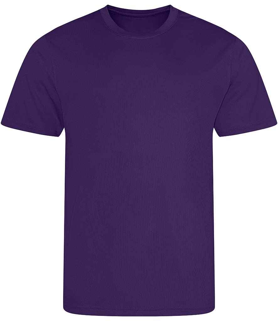 The Hawkeswood Royals Tee Shirt by Martin Berrill Sports, made from Neoteric textured fabric with UPF 30+ UV protection, is shown in plain purple against a white background and displayed from the front.