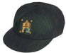 The Martin Berrill Sports Custom Traditional Cricket Cap is a dark commemorative cap with custom embroidery of a building emblem and the letters K, V, C, and C artfully arranged around it.