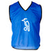 The Kookaburra Hockey Training Bibs by Kookaburra are blue, sleeveless, and made from lightweight mesh. Featuring black trim and a white bird-and-ball logo on the front, these breathable sports pinnies are shown flat on a white background.