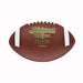The Midwest League American Football by Midwest features enhanced grip, brown color, white end stripes, and "Midwest League Est. 1984 Official Size" in gold lettering on the front.