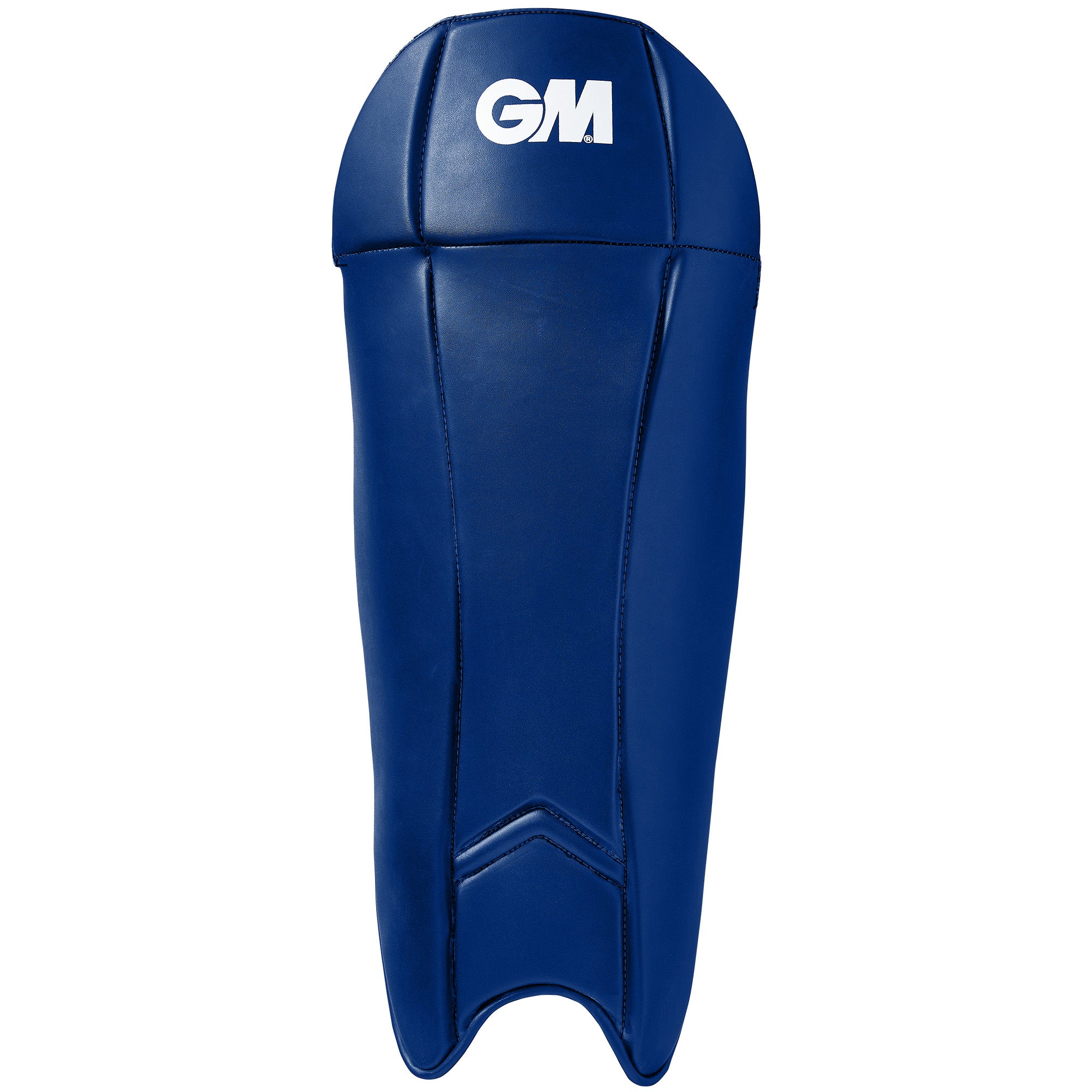 The Gunn & Moore Maxi 606 Wicket Keeping Pads 2026 are navy pads featuring the white GM logo, stitched sections, and padding for durable cricket protection and lightweight comfort.