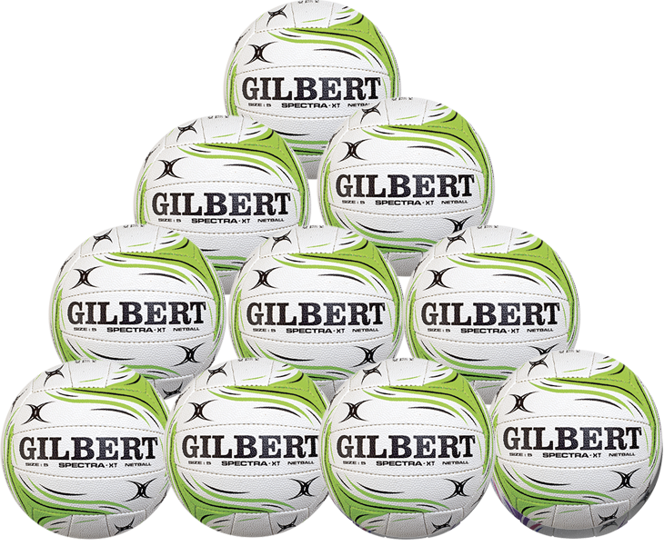 Gilbert Spectra XT Netball SZ5 Ten Pack