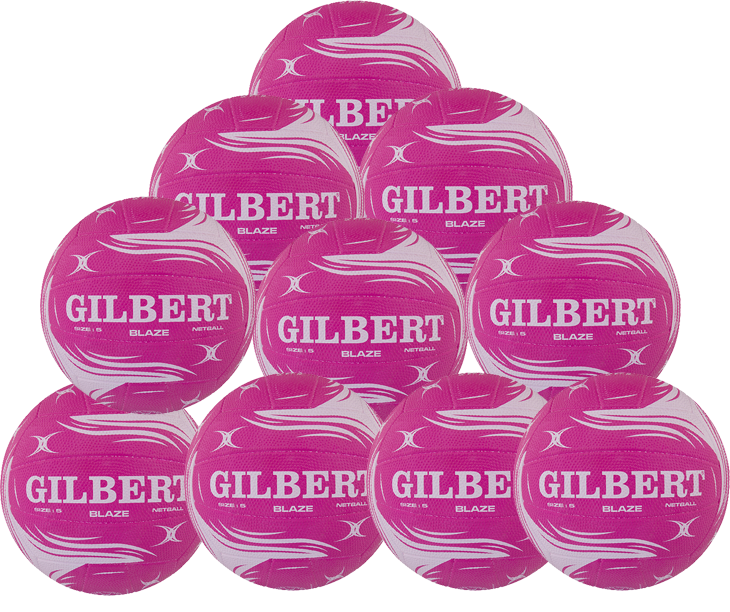 Gilbert Blaze Netball Ten Pack