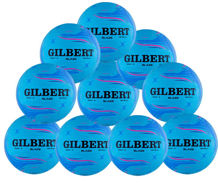 Gilbert Blaze Netball Ten Pack