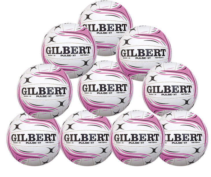 Gilbert Pulse XT Netball SZ5 Ten Pack