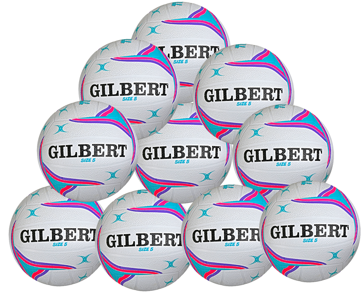 Gilbert APT Netball Ten Ball Pack