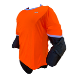 Mercian Pro GK Smock : CP44PRO : orange : side view : short sleeve