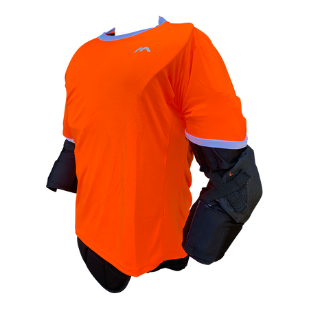 Mercian Pro GK Smock : CP44PRO : orange : side view : short sleeve