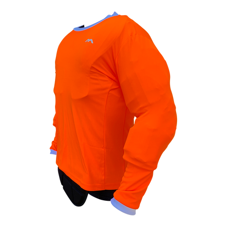 Mercian Pro GK Smock : CP44PRO : orange : side view : long sleeve