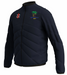 The Gray Nicolls Old Down CC GTS Full Zip Jacket is a navy padded jacket with the Old Idavine CC 1843 logo on the chest and a red and white emblem on the other side.