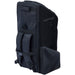 The Gunn & Moore Players Edition Duffle Bag 2026 is a large black duffle with padded shoulder straps, customizable compartments, zippered top and side pockets, and a diagonal-patterned front pocket, shown upright against a white background.