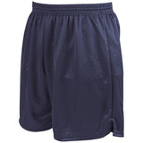 The Precision Attack Shorts - Adult by Reydon Sports are navy athletic shorts made from polyester sports fabric, featuring an elasticated waistband and small side vents for comfort and mobility.