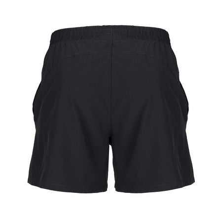 Back view of Gilbert Photon Junior Rugby Shorts by Gilbert, featuring a durable design with elastic waistband and side pockets, shown on a plain white background.