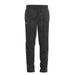 The Gilbert TTS Rain Trousers in black feature an elastic waistband and a small white logo on the left thigh, shown against a plain white background—ideal waterproof trousers for outdoor sportswear.