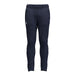 The Gilbert Atom Training Trousers by Gilbert are navy blue polyester joggers with a tapered leg, elastic waistband, and small white logo on the left hip, shown against a plain white background.