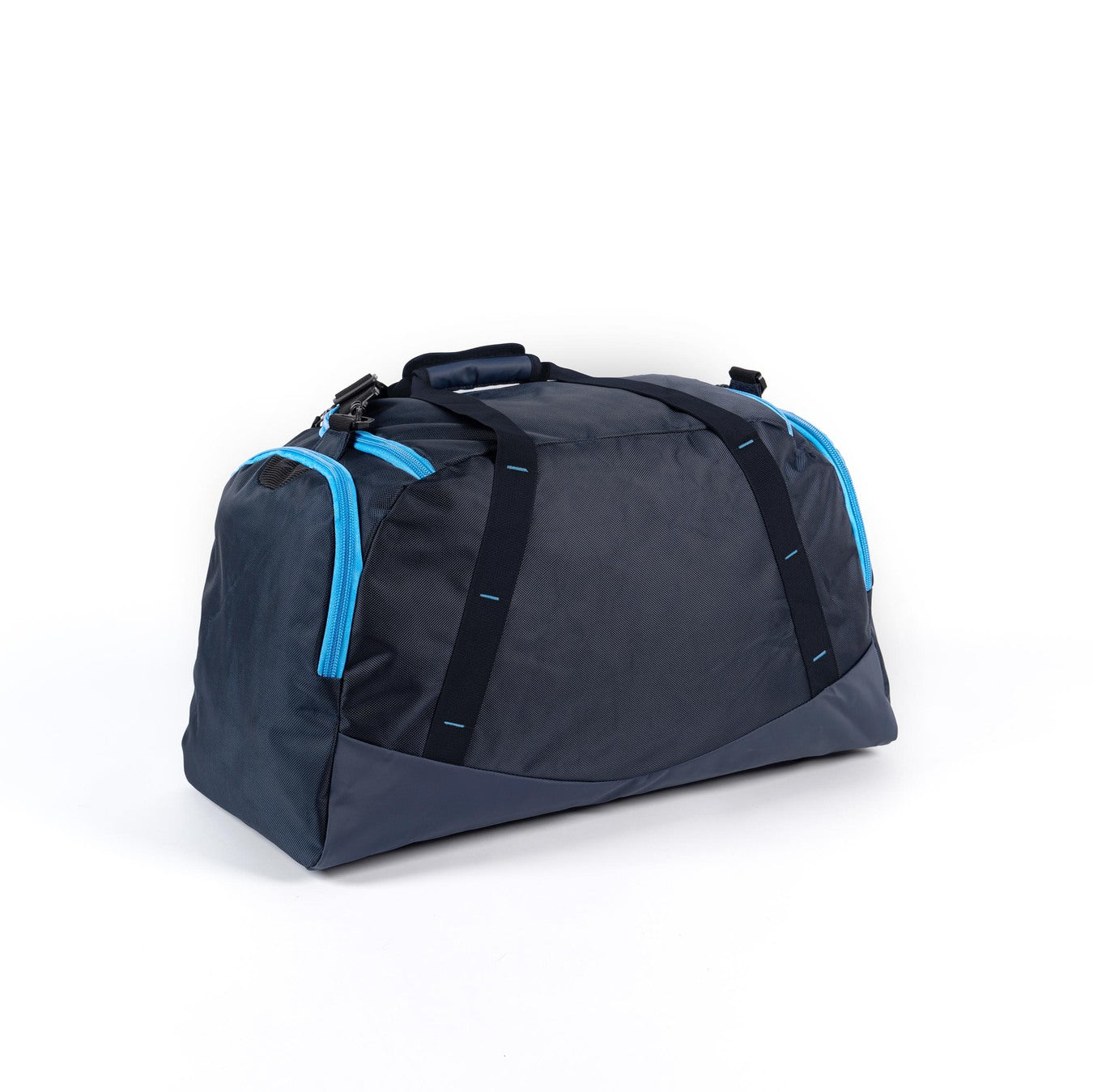 A navy and sky Gilbert Club V4 Holdall sports bag by Gilbert with matching straps, shown on a white background.
