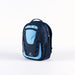 The Gilbert Club V4 Rucksack in Sky/Navy features multiple zippered compartments and a top handle, shown upright on a white background—a durable and practical sports backpack from Gilbert for everyday use.