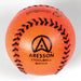 The Aresson Match Stoolball Ball is an orange ball featuring the Aresson logo, ideal for official Stoolball England matches.