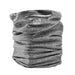 The Six Peaks Winter Neck Warmer is a gray, heathered fleece-lined gaiter with subtle wrinkles and a small circular mountain logo near the top, designed to keep you cozy and wind resistant all winter.