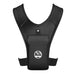The Six Peaks Running Vest with Phone Holder features wide shoulder straps, adjustable side bands, a reflective front pouch with the Six Peaks logo, and durable textured material—ideal for hands-free carrying of small items or your phone.