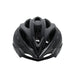 The Six Peaks Adult Cycling Helmet by Six Peaks features a sleek, aerodynamic black design with multiple air vents, shown front-facing on a white background for enhanced cycling safety.