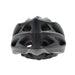 The Six Peaks Adult Cycling Helmet by Six Peaks is a black, high-performance helmet with multiple large rear ventilation holes and a textured lower edge for enhanced cycling safety.