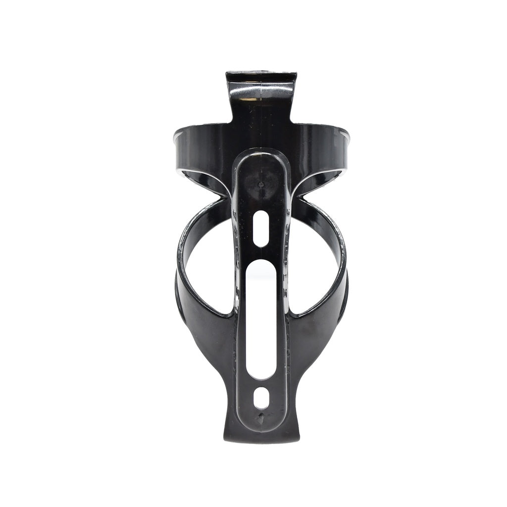 The Six Peaks Cycling Bottle Holder by Six Peaks is a universal black metal bottle cage, shown front-facing on a white background—an essential accessory for easy hydration on every ride.