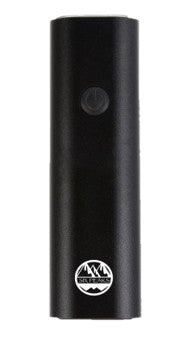 The Six Peaks Cycling Front Light by Six Peaks is a black cylindrical light with a top power button and white mountain logo near the bottom, offering 400 lumens. It's USB rechargeable and shown against a plain white background.